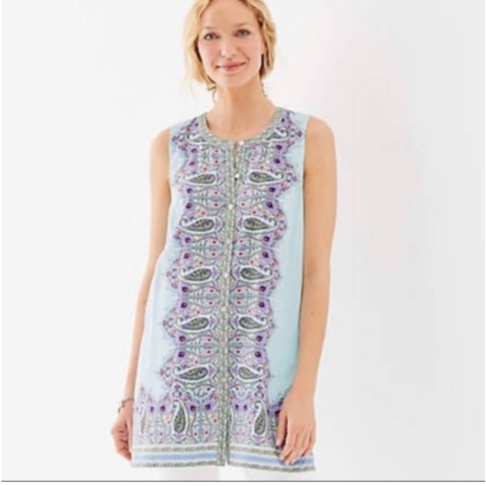 J. Jill Sleeveless Paisley Print Top. Size XS (286)